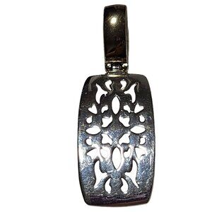 Elegant Filigree Silver Gold Dual Tone Pendant DIY Necklace Jewelry Women